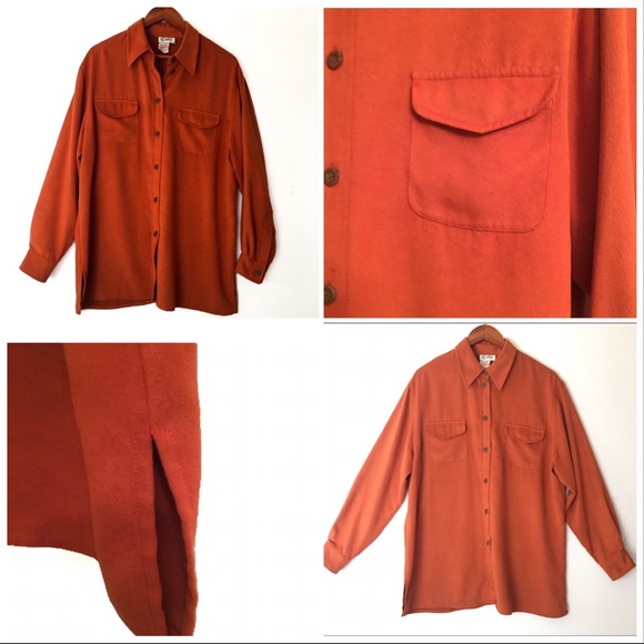 Como Long Sleeve Button Down Microsuede Shirt Sz14 - Picture 8 of 8